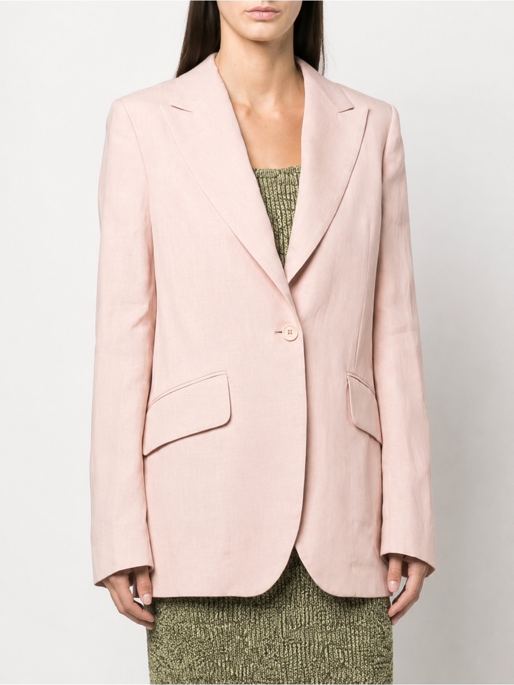 Stella McCartney Single-Breasted Blush Blazer Women's Size 38 US 4 Poland